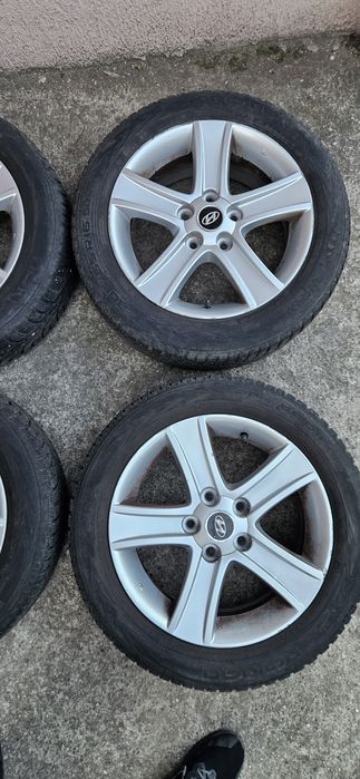 5/114.3/16 hyundai  джанти алуминиеви с летни гуми