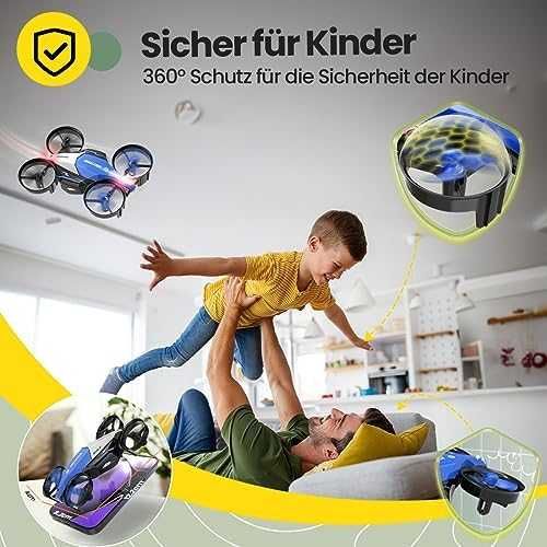 Holy Stone HS210F Мини дрон 2в1 с Land Mode (Син)