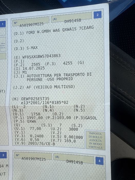 Ford S max 2.0cc 2008