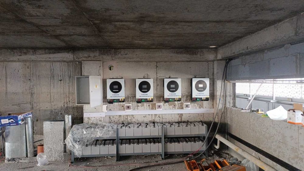 Установка солнычных панелей