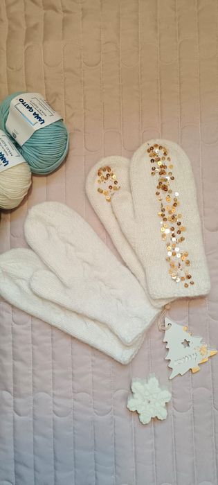 Продам варежки женские из пуха норки