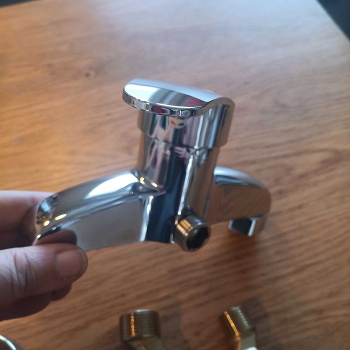 НОВ! Смесител за душ – стенен, едноръкохватков, хром, G 1/2