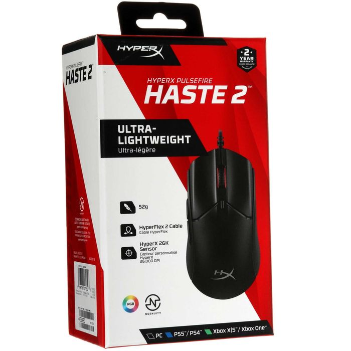 # Игровая мышь HyperX Pulsefire Haste 2 Wired Black 6N0A7AA