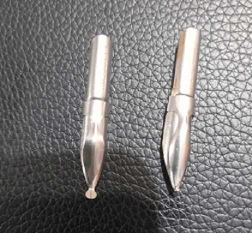 Lot 2 penite de desen FLARO INOX  originale,  1 mm, respectiv 3 mm