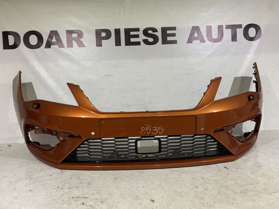 Bara fata Seat Leon 3, facelift, 2016, 2017, 2018, 2019, cod origine OE 5F0807221AB, cu gauri pentru spalatori faruri si senzori de parcare (4).