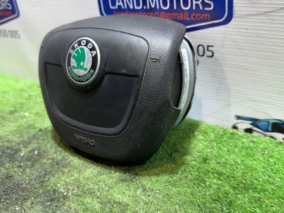 AIRBAG VOLAN SKODA FABIA AMBIENTE II FAB 1.6 DIESEL 2012 COD OEM 5J0880201K / HATCHBACK 2007-2014