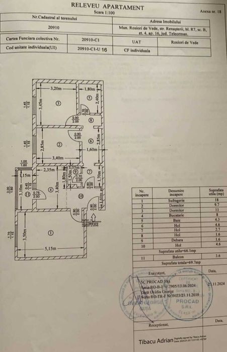 Apartament 3 camere – Ultra-Central (Zona BCR - L. Industrial), Izolat + Acoperiș | Roșiori de Vede