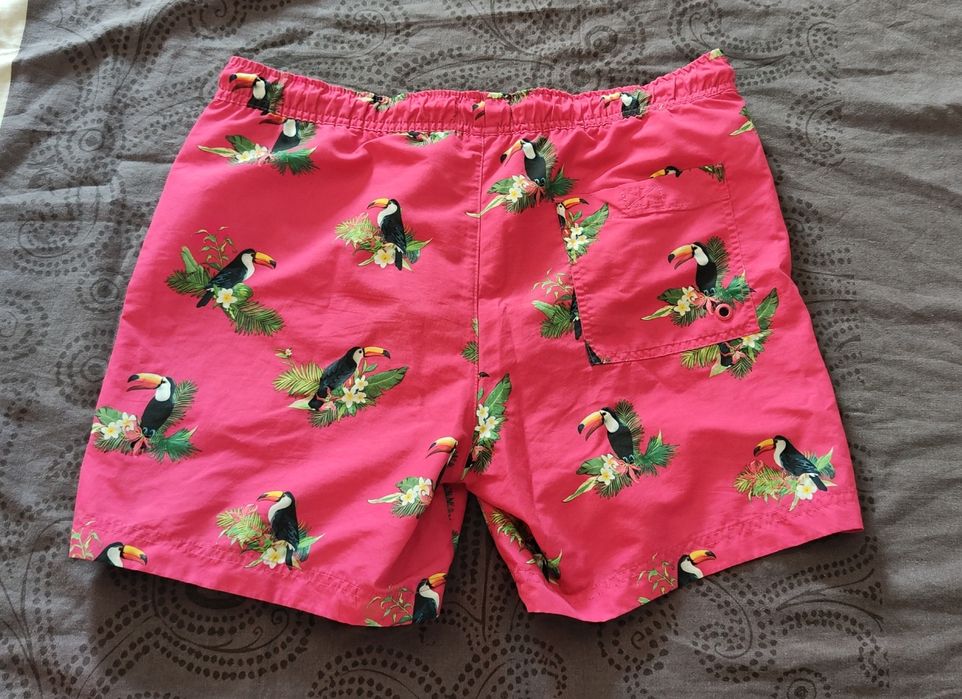 Мъжки бански цвят:Червен и Розово