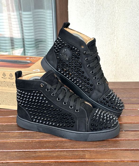 Дамски обувки Christian Louboutin (Lou Spikes High-Top Sneakers) - номер 36 (23см), Отлично състояние