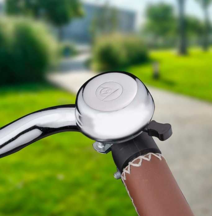 Звънец за велосипед Dunlop сребърен универсален