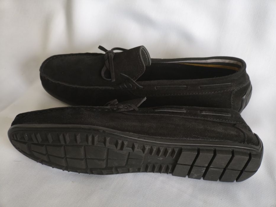 Мъжки мокасини, естествен велур, номер 45