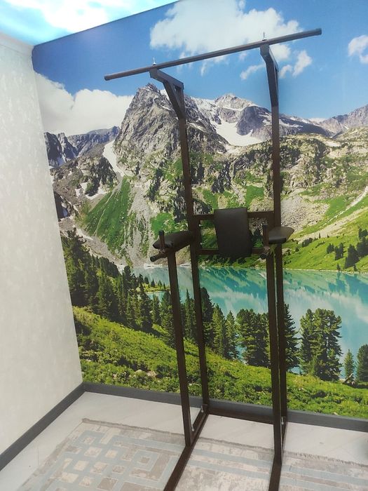 Три в одном турник брусья стойка для пресса Power tower