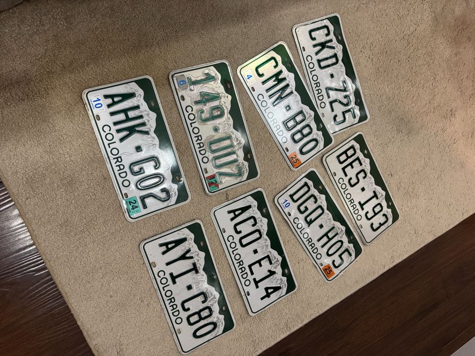 Продам оригинальные автомобильные номера штата Colorado (США).