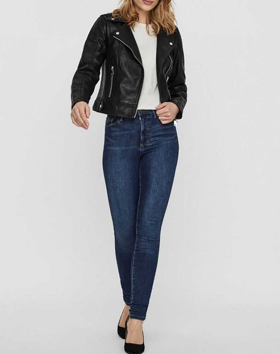 Дамско Късо Кожено Яке Vero Moda Размер XL