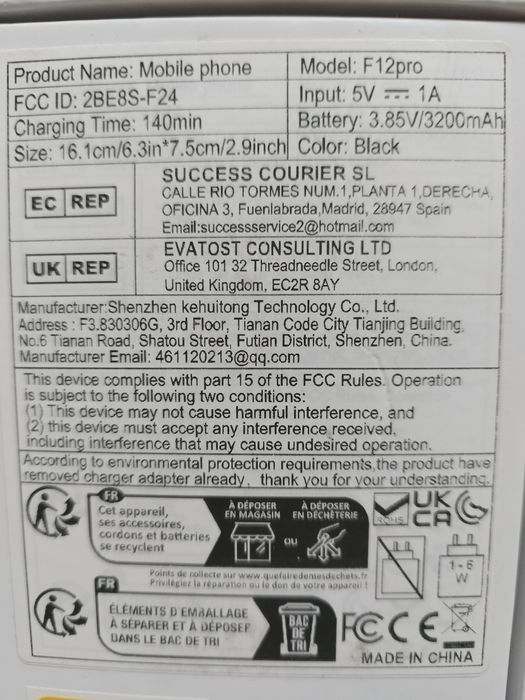 Telefon Smart F12pro