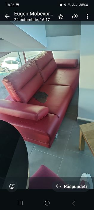 Vând canapea piele extensibilă