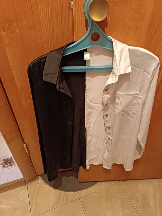 Продам рубашку черно белый