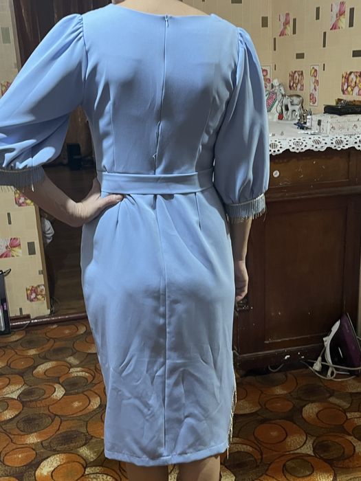 платье берюзовое 46 размера