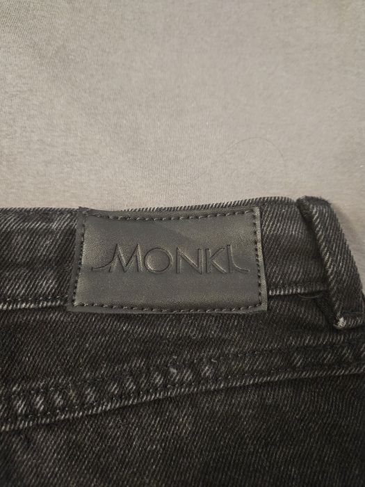 Къса черна дънкова пола Monki