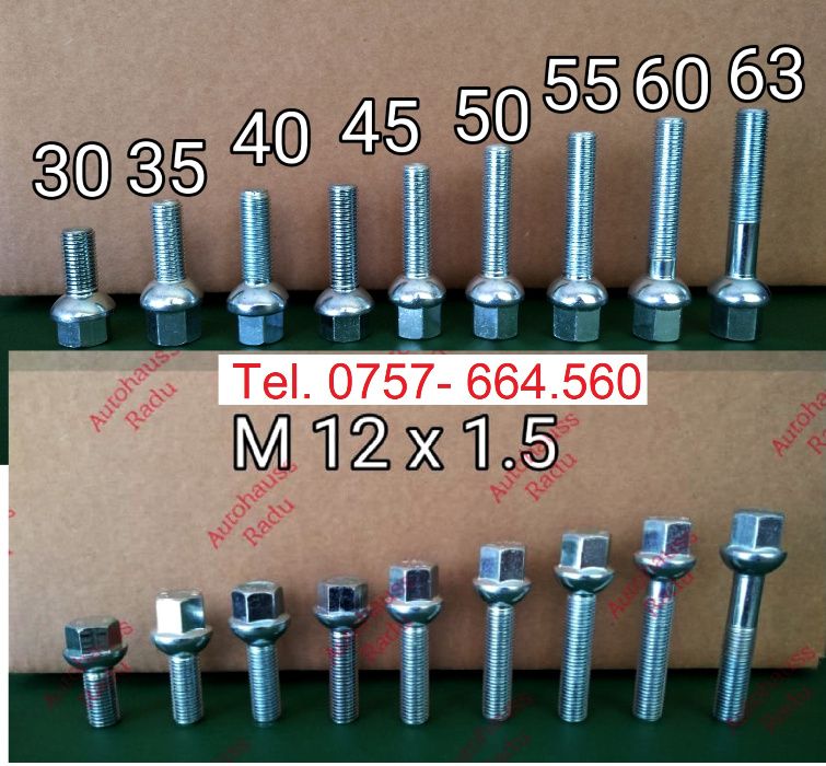 Prezoane Mercedes M12 x 1,5 filet 60 mm cap Semisferic Orice model