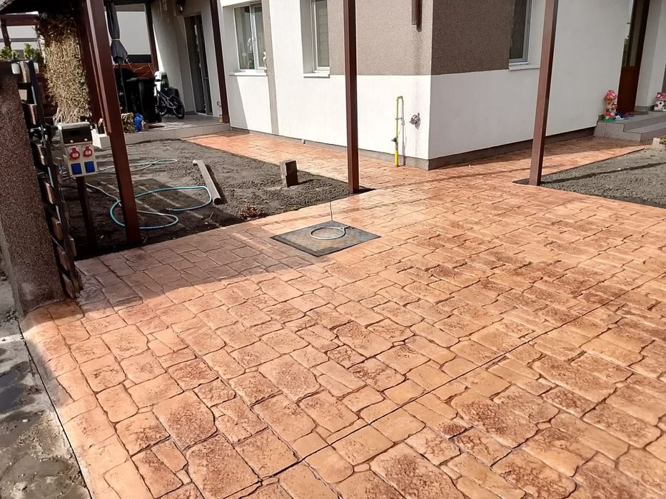 Pavaj din beton amprentat