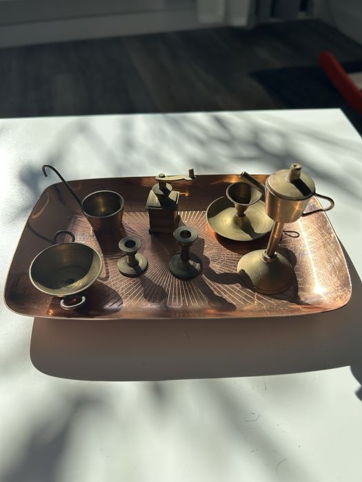 Set miniaturi decorative si tava