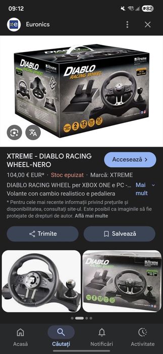 Volan xtreme stare ff buna