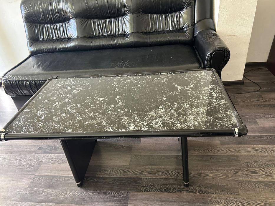 Маса за кафе с мраморен ефект