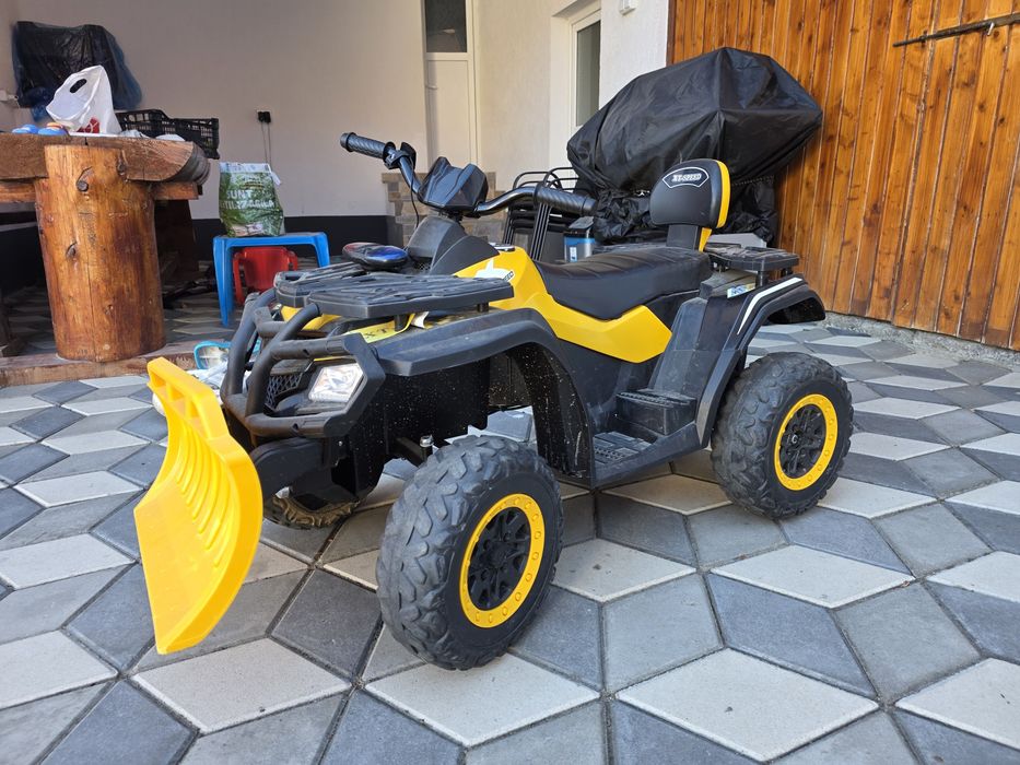 ATV electric copii XT-Speed 24V + lamă zăpadă – 900 lei