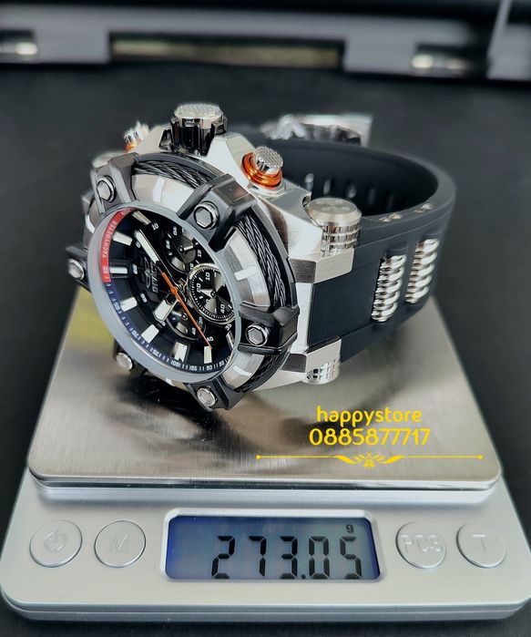 часовник INVICTA Bolt Gunmetal Silver 52 mm, Инвикта нов