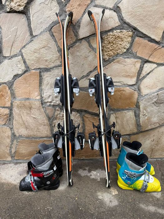 Set schiuri copii Rossignol 100 cm + clăpari junior | 2 seturi