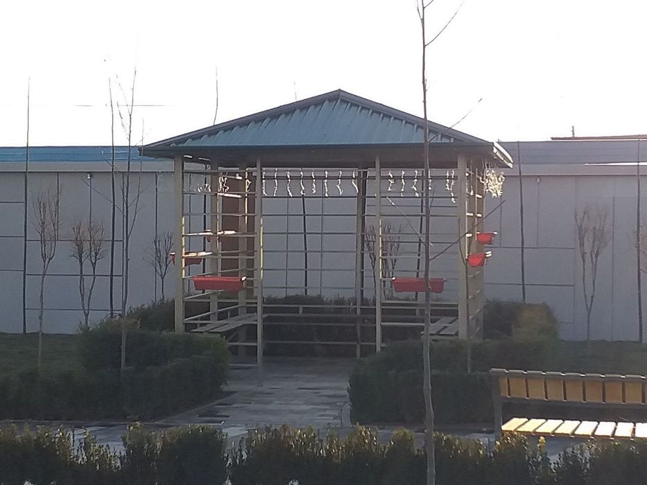 Металлический конструкция беседка перила огражде besedka reshota naves