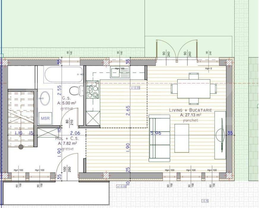 Duplex, 4 camere, gradina de 50 mp, Terra