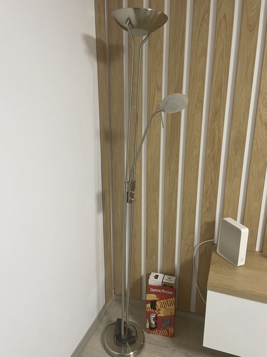 lampa inox cu picior