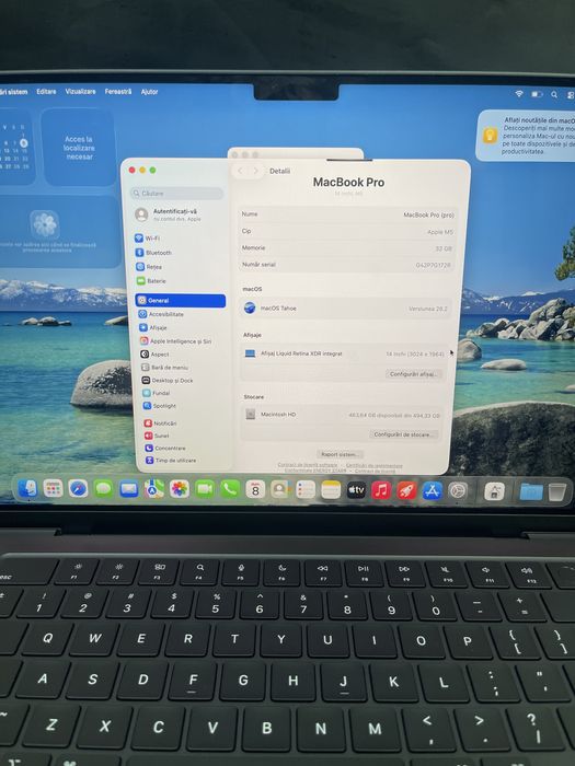 Laptop Macbook  PRO M5  512Gb / 32GB RAM 100%Bat (2C) #53943