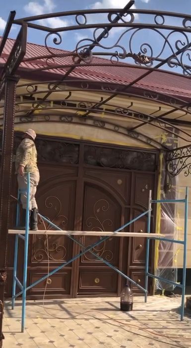 ремонт ворот Сварщик сварка svarka ворот покраска перил дверей решетки