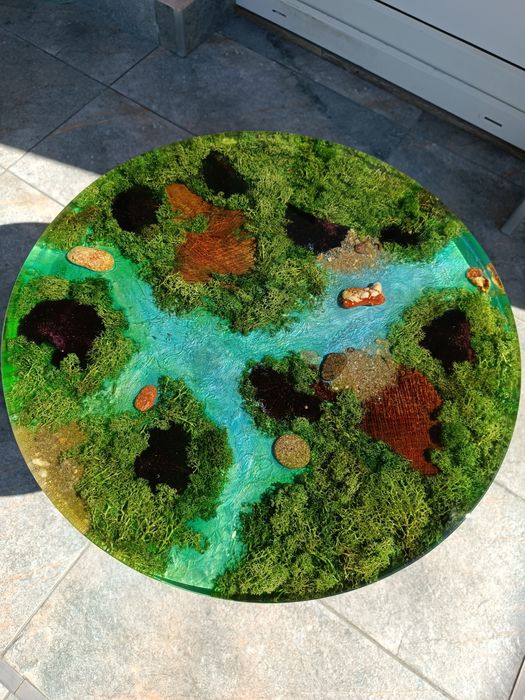 Execut mese rășină epoxidica măsuțe cafea , buchet mireasa rășină