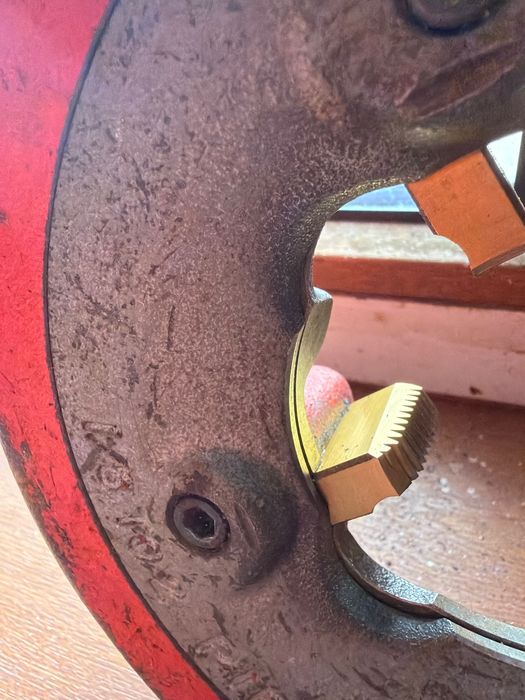 Cap filiera Ridgid dinți aurii 1-2toli aproape noi