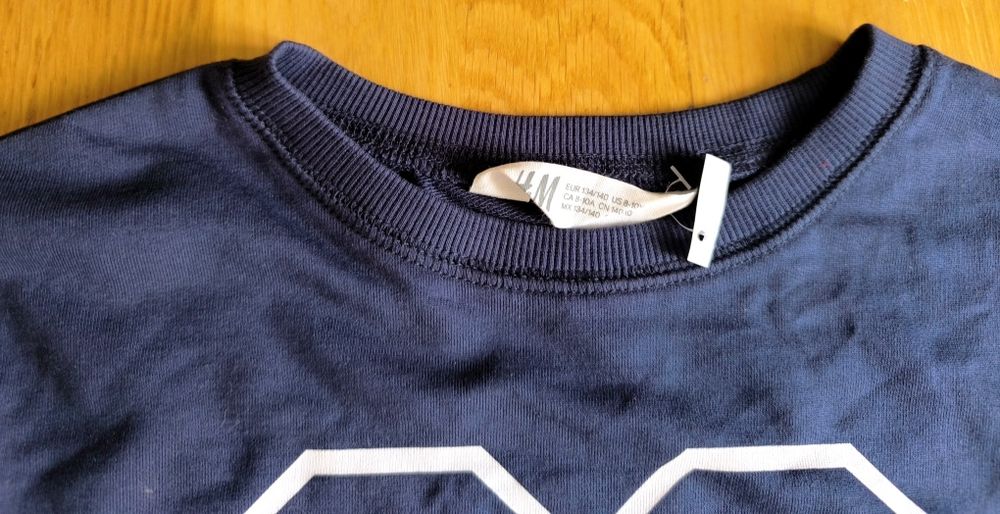 НОВИ тениска 6/7 и блуза за момче (H&M, 134/140, 8–10 г.)
