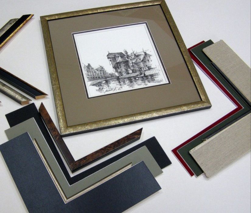 Багетное оборудование, Изготовление картин, Паспарту,