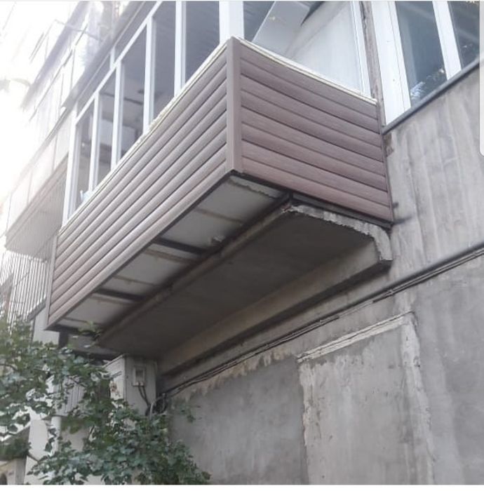 Обшивка балконов, лоджий под ключ!Изготовление,установка окон,дверей!