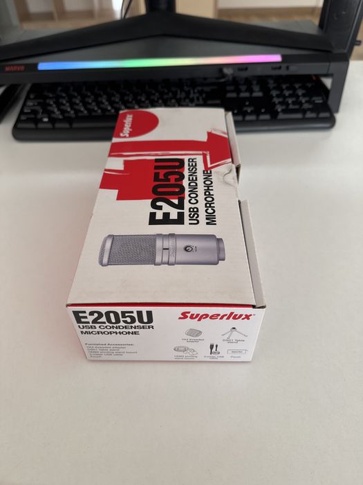 USB кондензаторен микрофон Superlux E205U – студиен микрофон