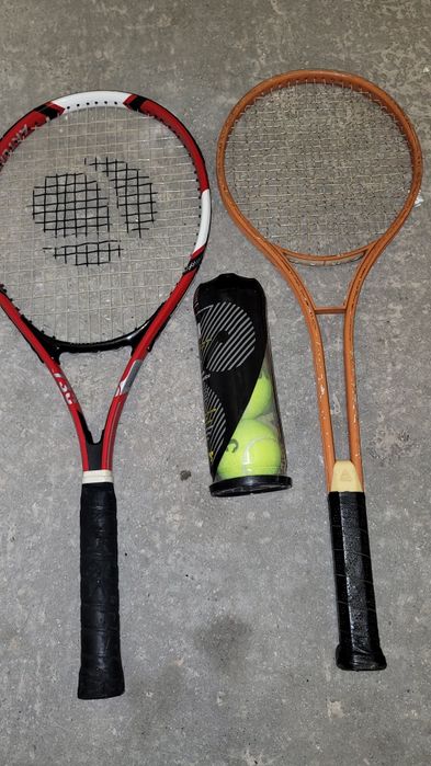 Racheta tenis adulti cu mingi plus BONUS racheta vintage