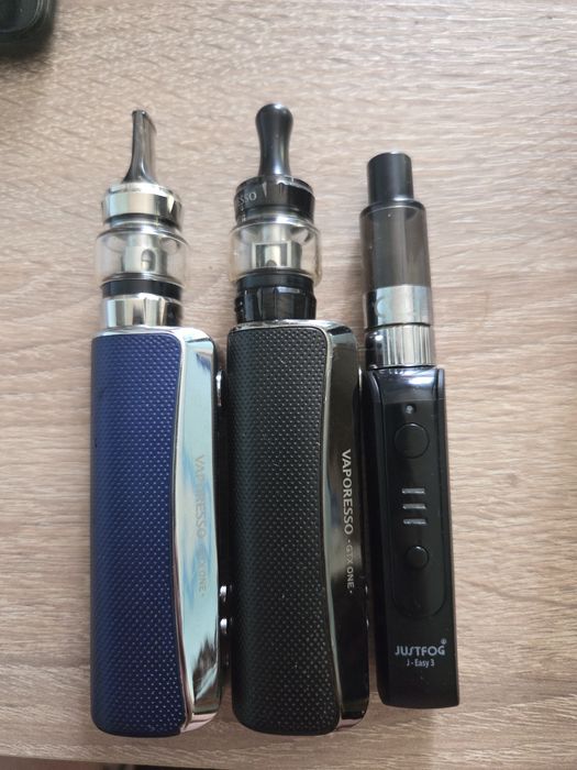 Pachet 3 țigări electronice (2x Vaporesso GTX One + 1x Justfog J-Easy 3) – Stare foarte bună