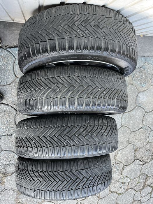 Jante 5x112mm, anvelope iarna 215/55 R17, Vw, Audi Seat Skoda Mercedes