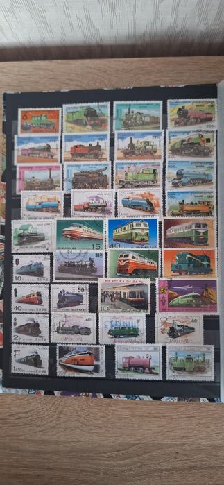 Plic 500  timbre filatelice  – Tematică TRANSPORTURI