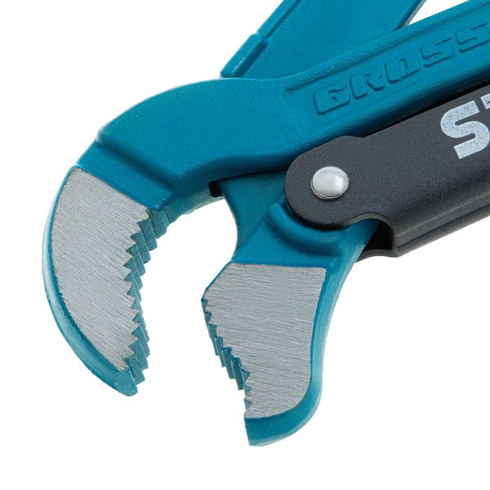 Ключ тръбен, №1, 1", кован, CrV, S-образни челюсти Gross - 15611