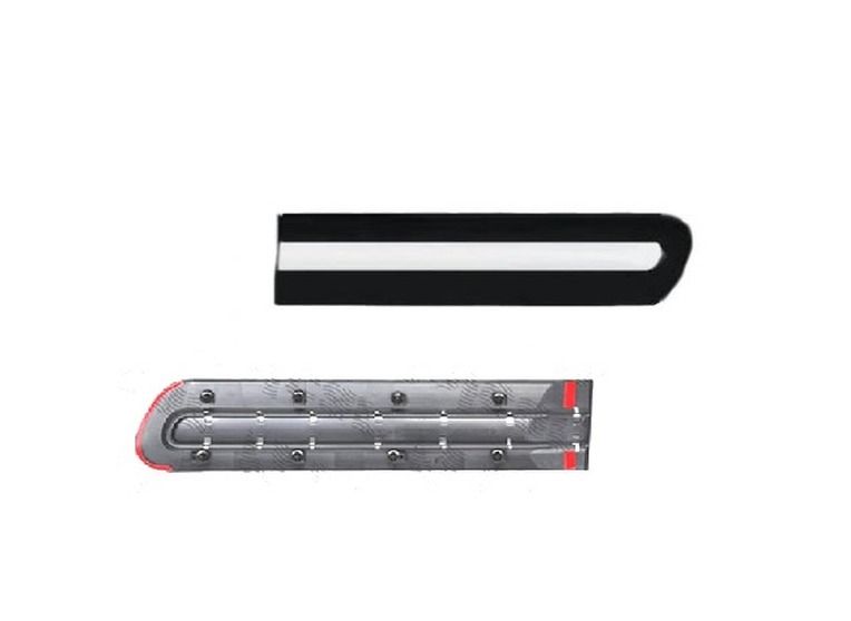 Bandou usa Fiat 500l (330), 01.2013-, spate, stanga/dreapta, cu ornament cromat
