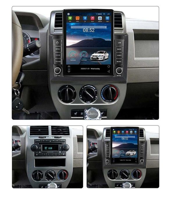 Navigatie Jeep Compass din 2006 - 2010 Ecran TESLA 9.7 " 4GB RAM