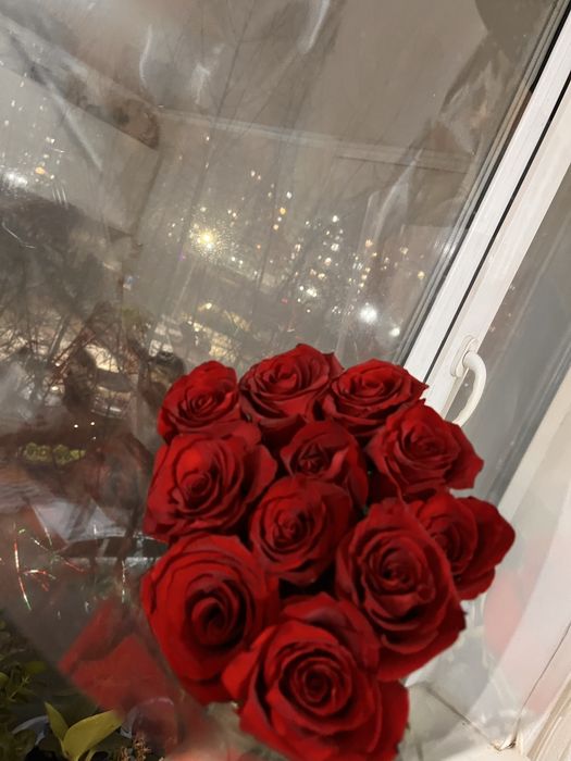 Букет красных роз